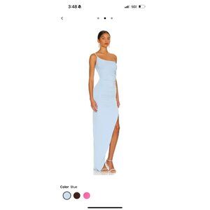 - New With TAGS Aria One Shoulder Gown NOOKIE size Large